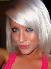 Monroe Lee in a pink top and white panties!